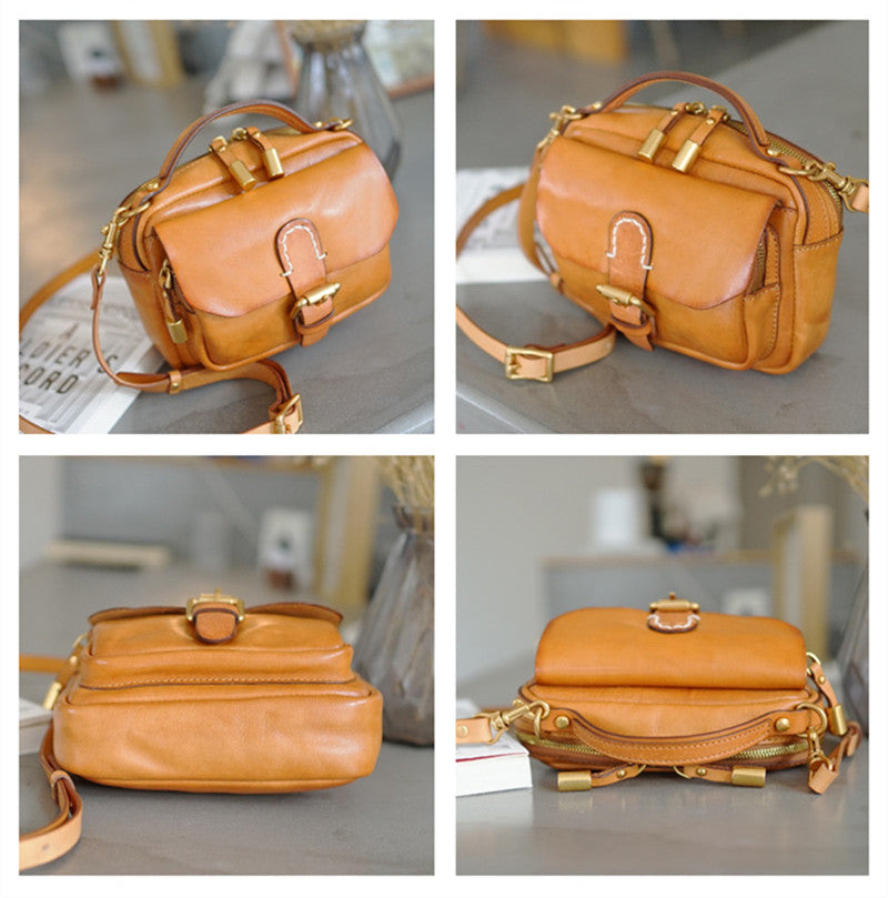 Bessie - Sac À Main De Luxe En Cuir Naturel - Beryleo
