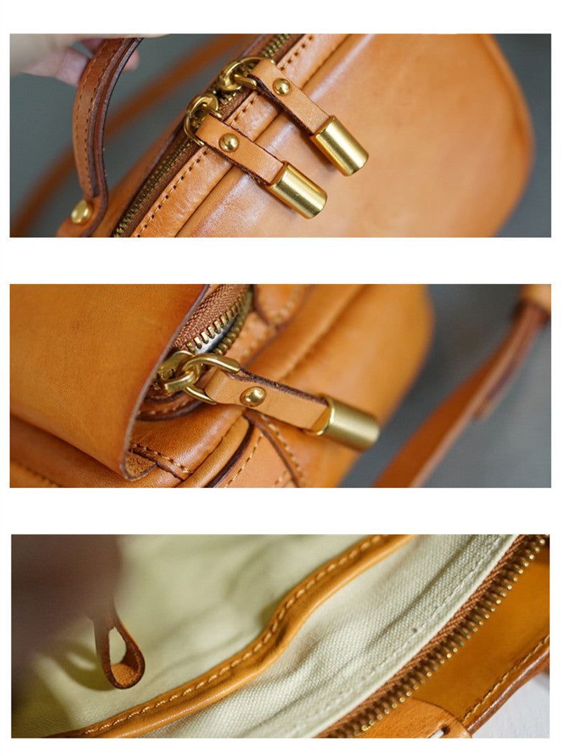 Bessie - Sac À Main De Luxe En Cuir Naturel - Beryleo