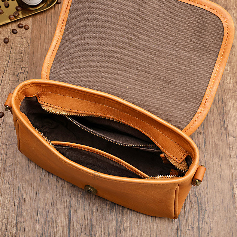 CleverBag - Sac vintage en véritable cuir - Beryleo