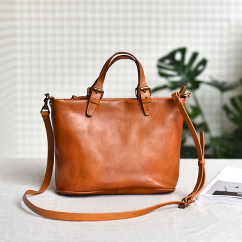 ElegancyBag - Sac vintage en véritable cuir - Beryleo