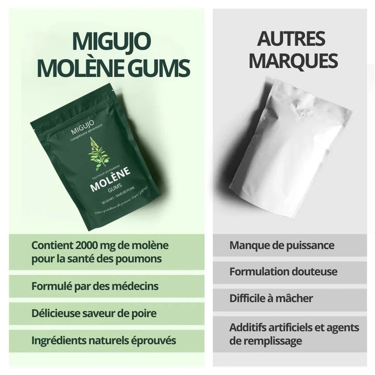 𝖬𝖨𝖦𝖴𝖩𝖮® Gum de Réparation et Nettoyage des Poumons au Molène