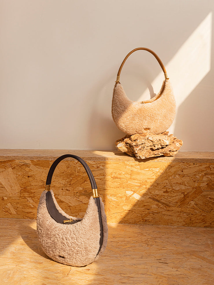 Sac Luna en mouton shearling
