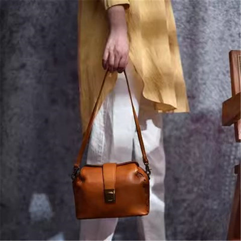 Annie- Sac À Bandoulière En Cuir Véritable