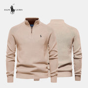 R&amp;L Pullover mit Reißverschluss am Kragen