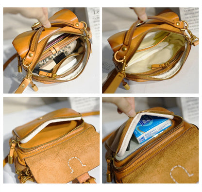 Bessie - Sac À Main De Luxe En Cuir Naturel - Beryleo