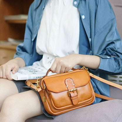 Bessie - Sac À Main De Luxe En Cuir Naturel - Beryleo
