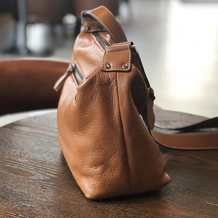 LaggyBag - Sac vintage en véritable cuir - Beryleo