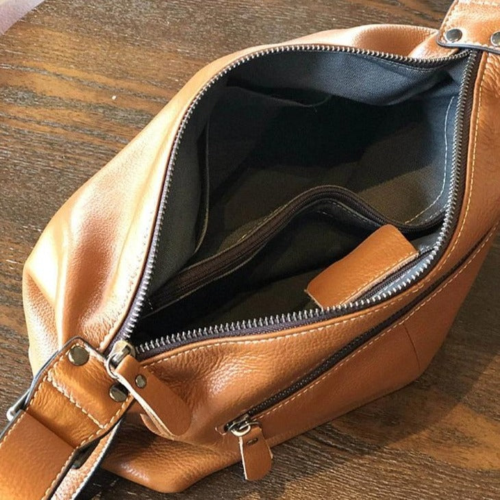 LaggyBag - Sac vintage en véritable cuir - Beryleo