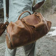 Leatherluxe- Sac D’exploration En Cuir De Vachette De Première Couche - Beryleo