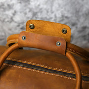 Leatherluxe- Sac D’exploration En Cuir De Vachette De Première Couche - Beryleo