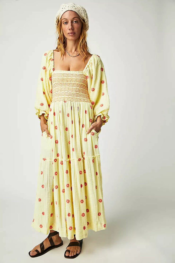 Robe bohème à manches bouffantes - Chloé® Paris