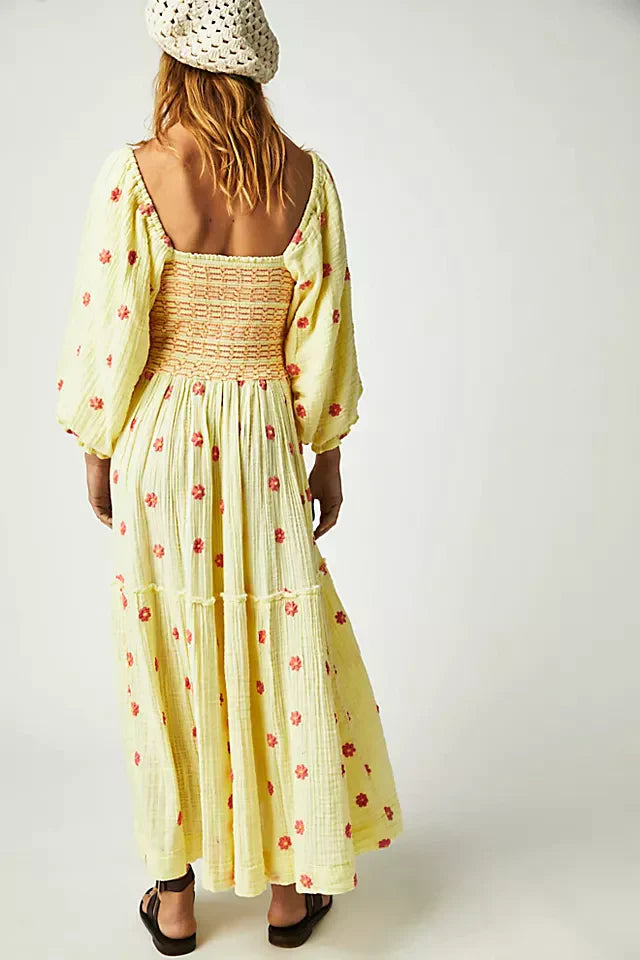 Robe bohème à manches bouffantes - Chloé® Paris