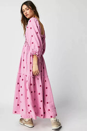 Robe bohème à manches bouffantes - Chloé® Paris