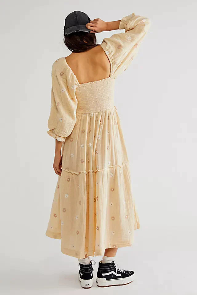 Robe bohème à manches bouffantes - Chloé® Paris