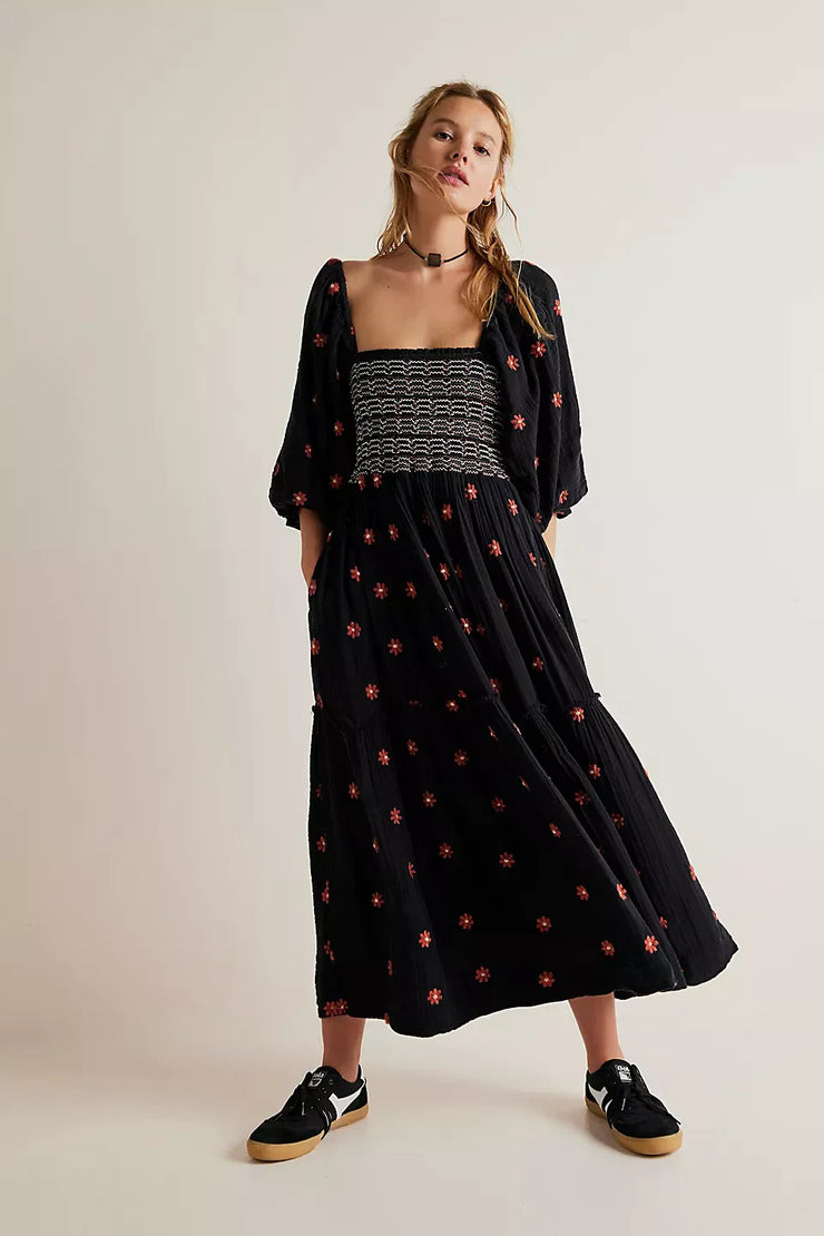 Robe bohème à manches bouffantes - Chloé® Paris