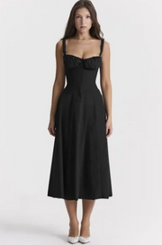 Robe bustier florale à taille moyenne - Chloé® Paris