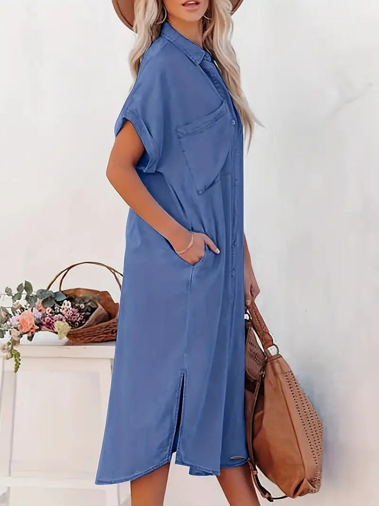 Robe Chemise Shella Avec Poches - Juli Atelier