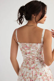 ROBE DE SOLEIL BUSTIER IMPRIMÉE CARMEN - Chloé® Paris