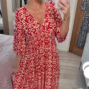 Robe fleurie avec décolleté en V - Chloé® Paris