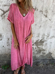 Robe Malaga Élégante En Coton Et En Lin - Juli Atelier