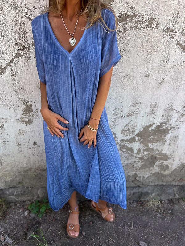 Robe Malaga Élégante En Coton Et En Lin - Juli Atelier