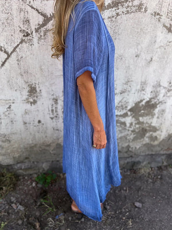 Robe Malaga Élégante En Coton Et En Lin - Juli Atelier