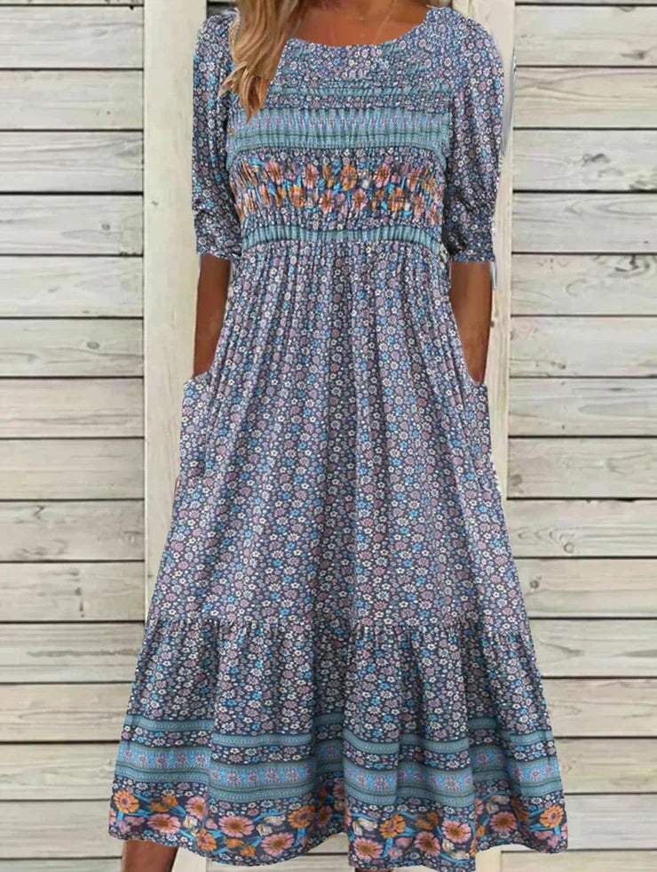 Robe midi à fleurs boho - Chloé® Paris