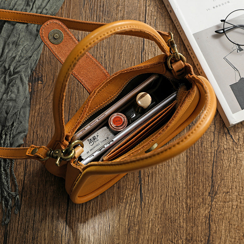 Vanity Bag - Mini version - Vintage sac en cuir - Beryleo
