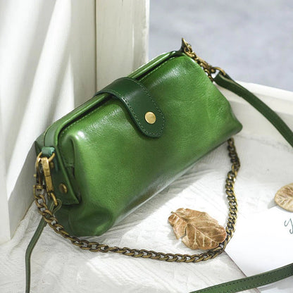 Vanity Bag - Vintage sac en cuir véritable - Beryleo