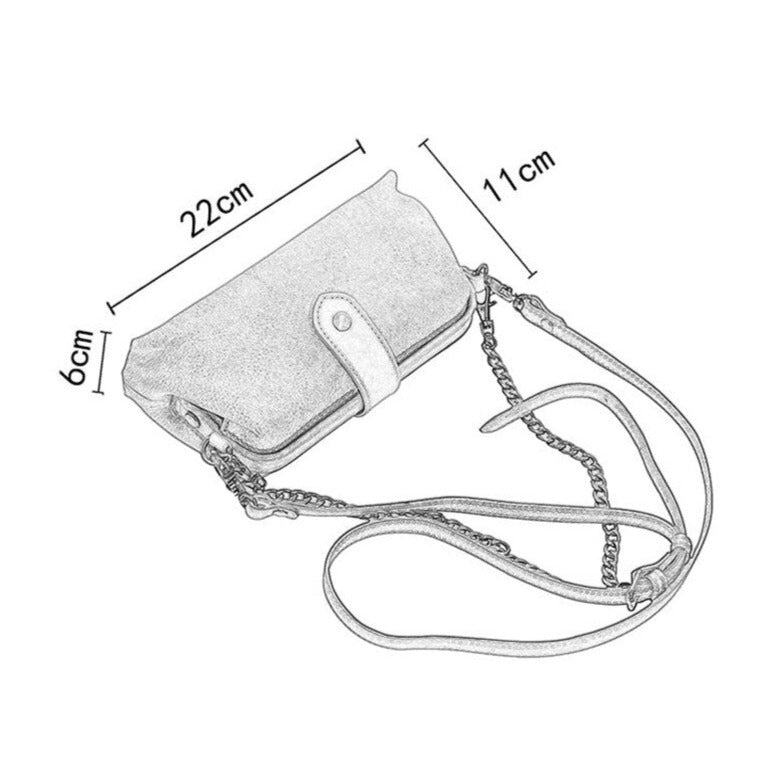 Vanity Bag - Vintage sac en cuir véritable - Beryleo
