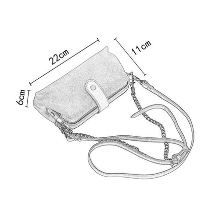 Vanity Bag - Vintage sac en cuir véritable - Beryleo