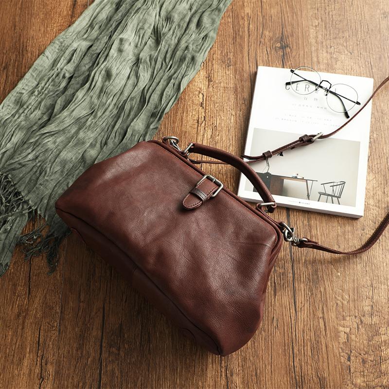 Vintage Sac en cuir - VanityBag Large Édition - Beryleo
