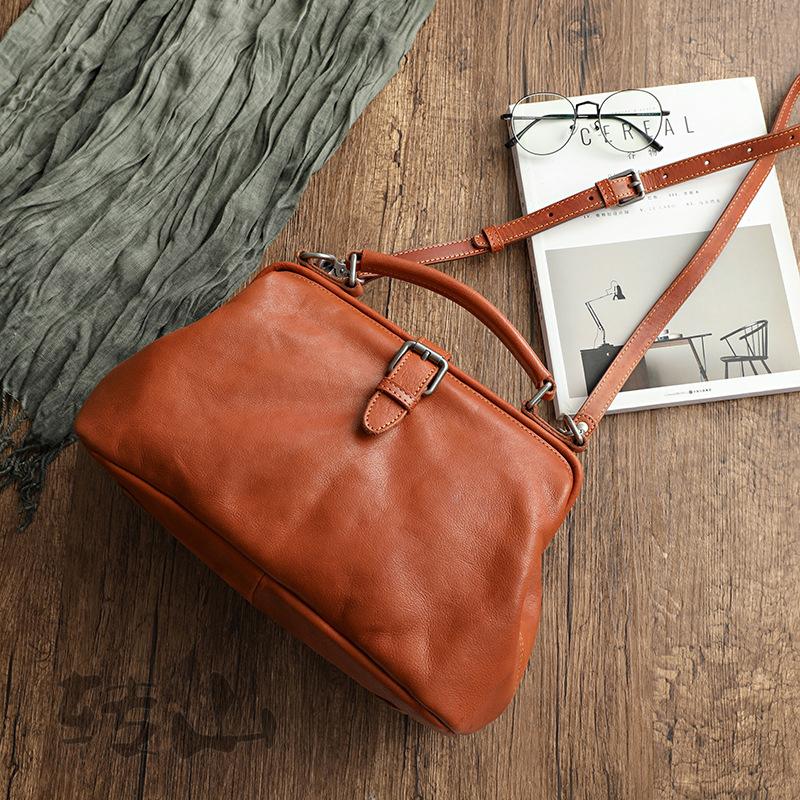 Vintage Sac en cuir - VanityBag Large Édition - Beryleo
