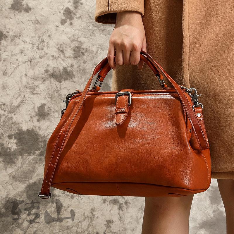 Vintage Sac en cuir - VanityBag Large Édition - Beryleo