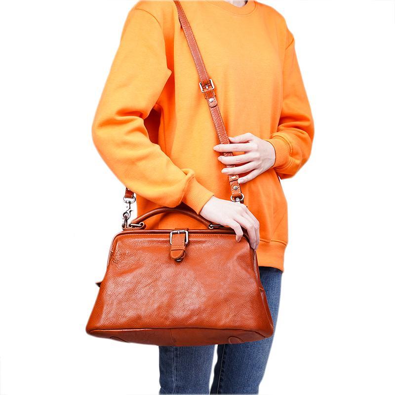 Vintage Sac en cuir - VanityBag Large Édition - Beryleo