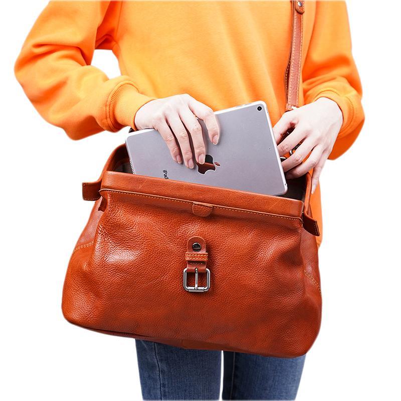 Vintage Sac en cuir - VanityBag Large Édition - Beryleo